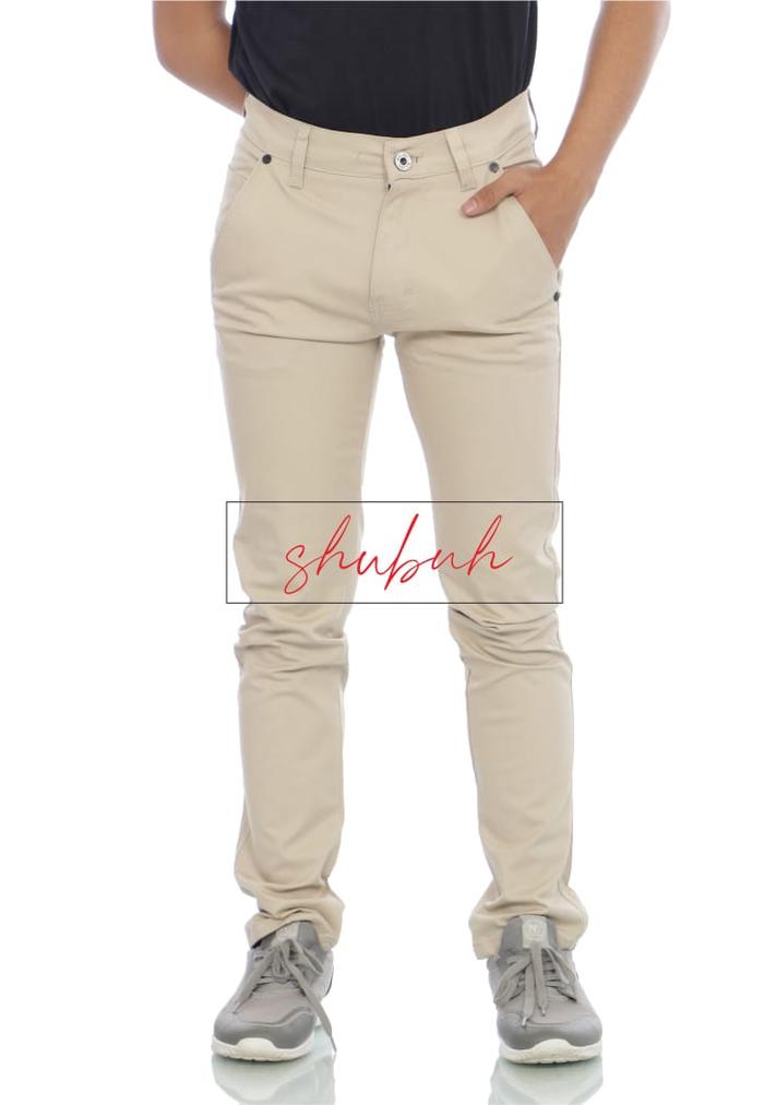 Gambar Celana Kerja Chino Slim Fit Original Malmo Impresif 100% Original - Cream, 28 dari Toko Malmo Impresif undefined Tokopedia