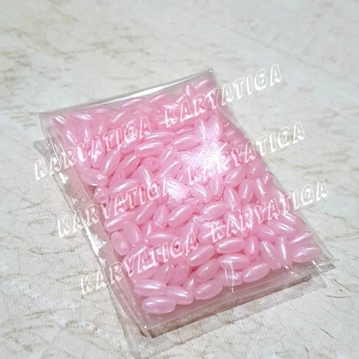 Gambar Mote Manik Padi 3 mm x 6 mm Warna Pastel (5 gram) - Biru Muda dari karyatiga undefined 5 Tokopedia