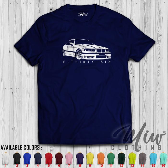 Gambar Kaos BMW E36 - The E Thirty Six - Navy dari Miw Clothing undefined Tokopedia