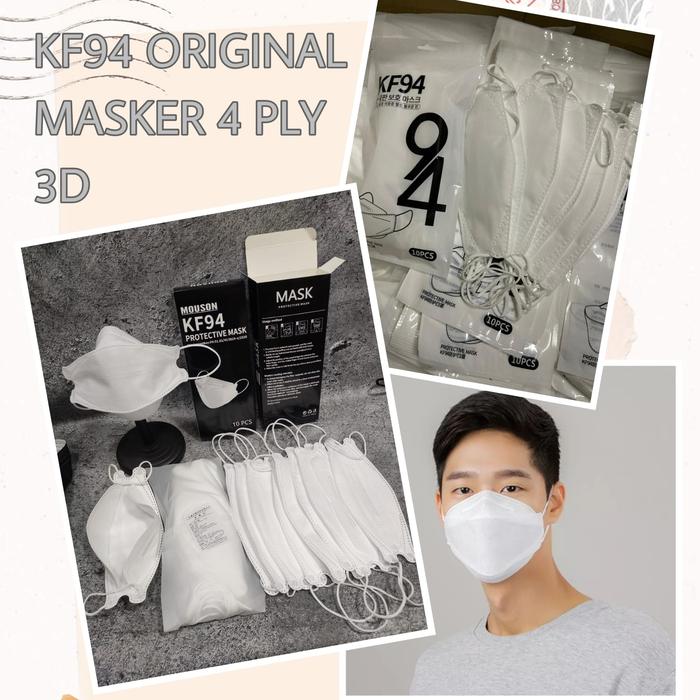 Gambar MASKER KF 94 KOREA ISI 10 PUTIH - Putih dari Onixline shop undefined Tokopedia
