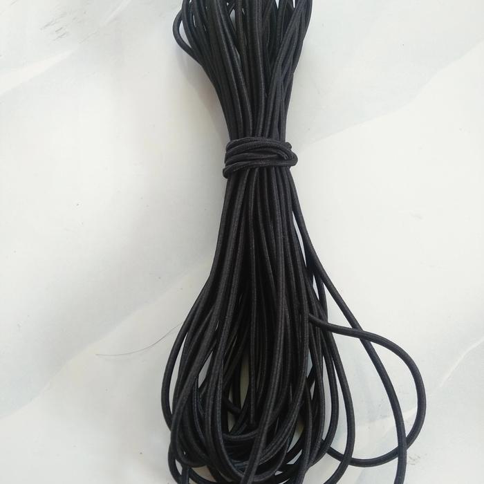 Gambar tali frame tenda tali elastis per 10 meter - Hitam dari ravindra gear undefined Tokopedia