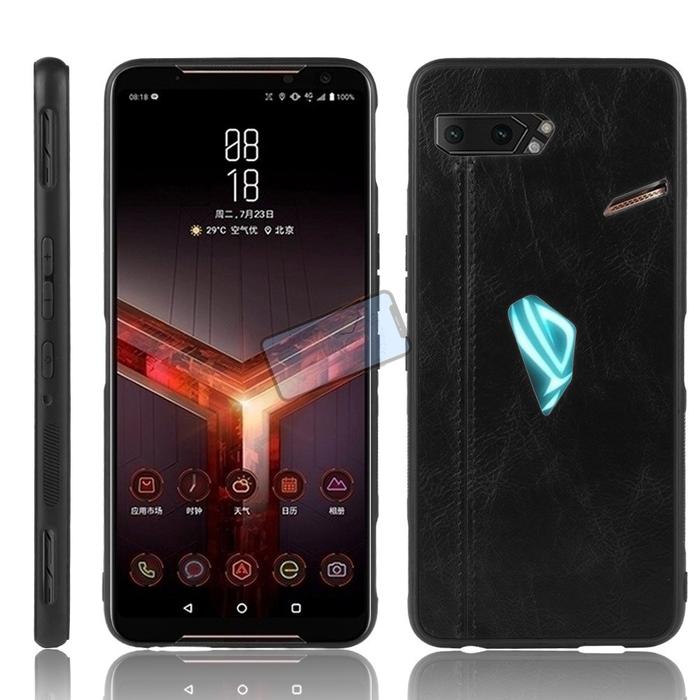 Gambar Case Asus ROG Phone 2 Soft Case Luxury Premium Leather anti-shock Case - Hitam dari Star Aksesoris undefined Tokopedia