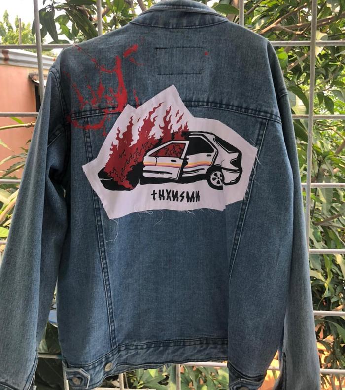 Jual denim jacket thanksinsomnia - Kab 
