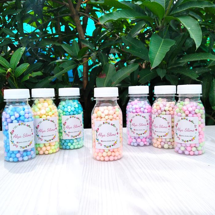 Gambar Floam Slime/Aksesoris Slime/Foam Warna/Butiran Gabus - pink dari Alyadinattyslime undefined 5 Tokopedia