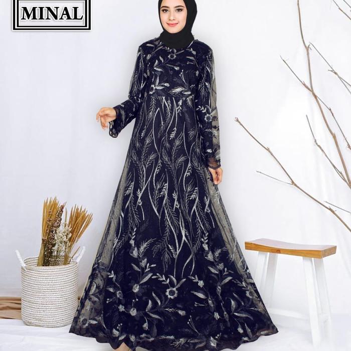 Gambar Gamis Kurnia Full Tille/ Gamis Muslimah/ Gamis Cantik/ Gamismurahmewah - sign8, L dari TENABANGKING undefined Tokopedia