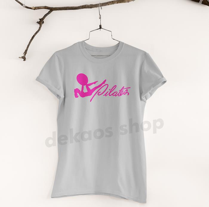 Gambar DK350/ KAOS BAJU PILATES WANITA/ KAOS SENAM WANITA / ATASAN PILATES - Abu-abu, M dari Winnerr Store undefined Tokopedia