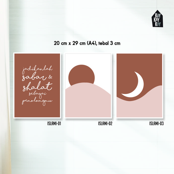 Gambar Hiasan dinding Kamar Ruang Tamu Aesthetic Gambar Quotes Islami - ISLAMI02, MDF dari kuykaykuy undefined 5 Tokopedia