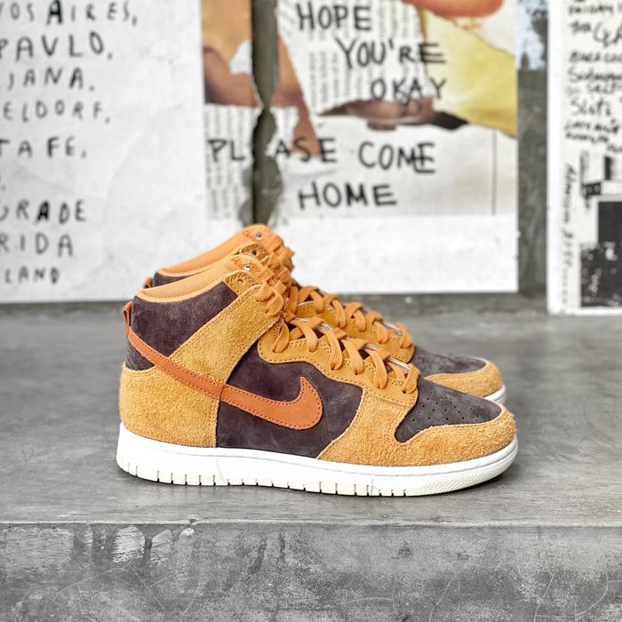 nike dunk high dark russet