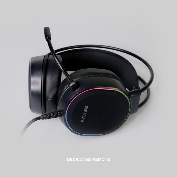 Gambar HEADSET REXUS THUNDERVOX HX9 RGB USB V7 - Gaming Headset - Hitam dari Techno Computer Bali undefined Tokopedia