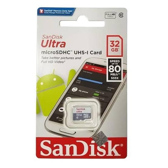 Gambar Memori micro Sd 32gb Sandisk - Micro SD 32GB dari Dtechsecurity undefined Tokopedia