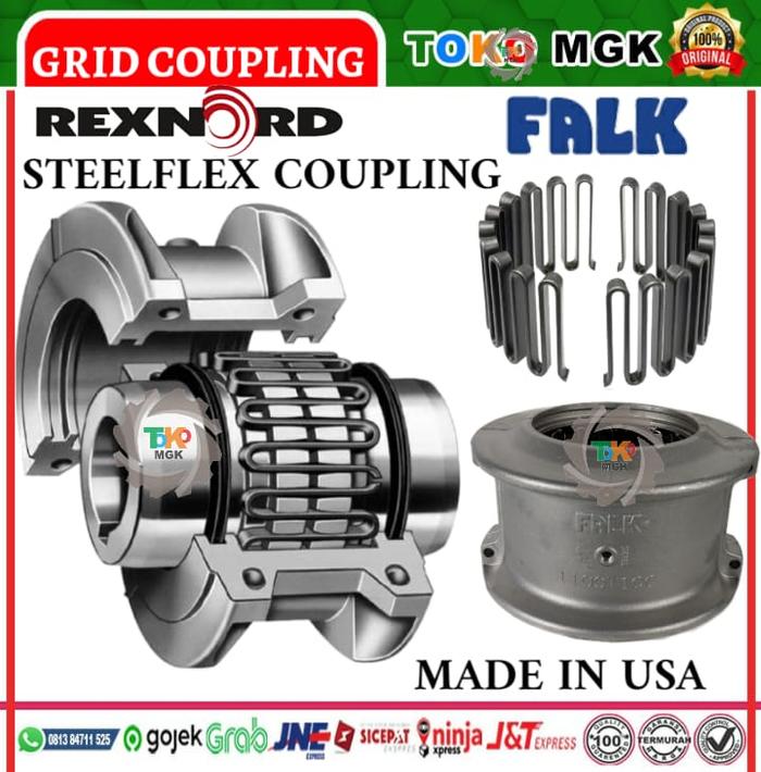 Jual REXNORD FALK GRID COUPLING TYPE 1070T10 /T20.MAX BORE 2.500 inchi