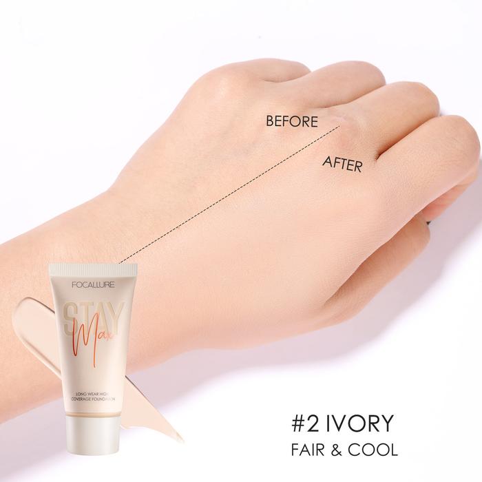 Gambar Focallure Staymax Poreless Matte Foundation - #02 dari mg.beaustoree undefined Tokopedia