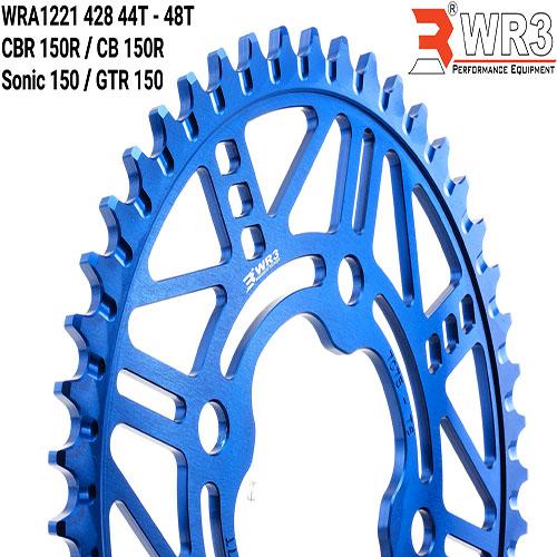 Gambar Gear Racing WR3 WRA1221-428 CBR 150R/CB 150R/Sonic 150/GTR 150 47T-51T - Biru, 47T dari WR3 undefined Tokopedia