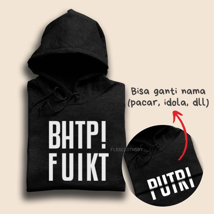 Gambar JAKET HOODIE CUSTOM NAMA ILUSI BUCIN VIRAL - KADO VALENTINE LIPAT BAJU - Sweater, XXL dari flexclothsby undefined Tokopedia