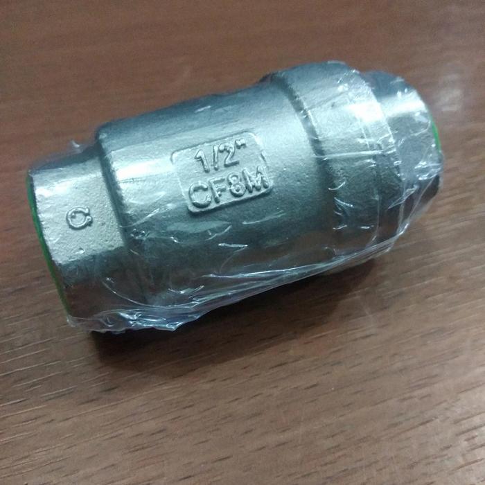 1" FNPT Spring Check Valve – 304 Stainless Steel (CF8) – 1000 PSI WOG – Threaded