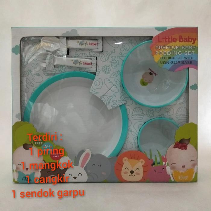 Gambar [BonaBaby] feeding set / feeding set pigeon / feeding set little baby - feeding little dari Bona Baby undefined Tokopedia