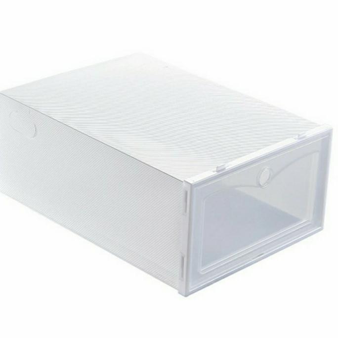 Gambar Kotak sepatu tempat penyimpanan sepatu kotak sepatu akrilik acrylic - Putih dari Little Charme undefined Tokopedia