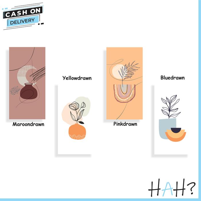 Gambar Happy Art Home Hiasan Dinding Abstract Aesthetic Wall Decor Shabbychic - PD HAND DRAWN dari HappyArtHome undefined Tokopedia