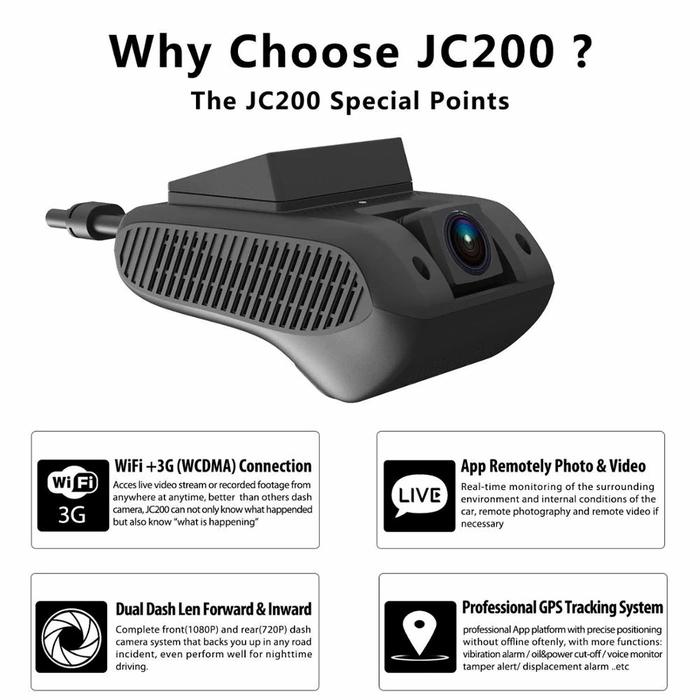 Jual Concox JC100 GPS Tracker + DVR Kamera Mobil - JC200 - Jakarta ...