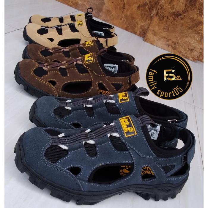 Gambar Sepatu sandal gunung pria Jackwolfskin sendal hiking mtb outdoor murah - Navy, 39 dari Familysport93 undefined Tokopedia