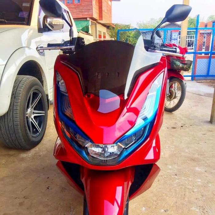 Gambar new windshield/visor honda pcx 160 - Putih dari LKM motor sport undefined Tokopedia