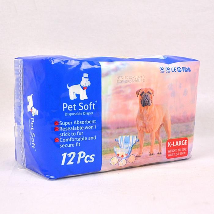 Gambar PETSOFT Pet Female Disposable DIAPER - XL dari Pet Republic Indonesia undefined Tokopedia