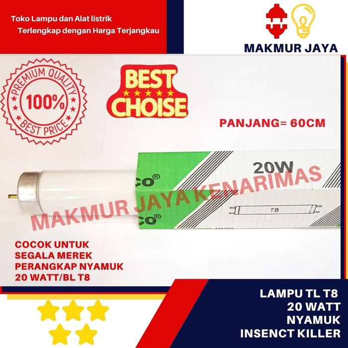 Gambar Lampu Nyamuk 20W/Lampu TL T8 Nyamuk 20W/Lampu Refill Nyamuk 20W - Evaco dari MAKMUR JAYA KENARIMAS undefined Tokopedia