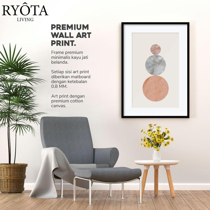 Gambar Hiasan Dinding Poster Abstrak Wall Canvas Art Print - ISOLE A1 - 30 × 40 dari Ryota Living undefined Tokopedia