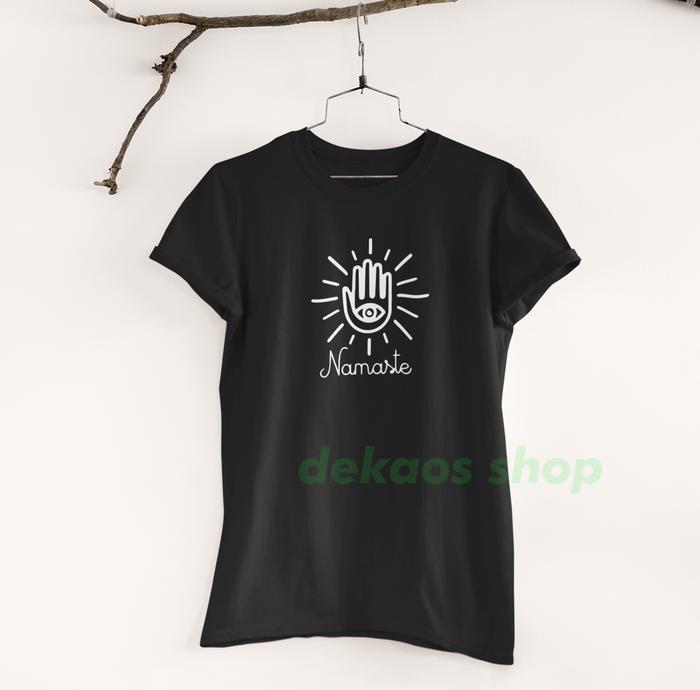 Gambar TSHIRT YOGA NEW/ BAJU KAOS YOGA WANITA / ATASAN SENAM WANITA BARU /640 - Hitam, S dari Dekaosshop undefined Tokopedia