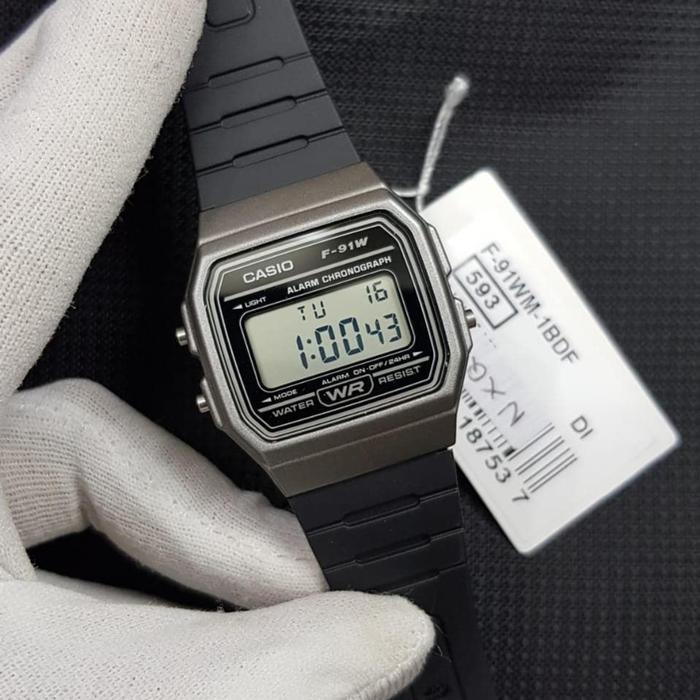Jual JAM TANGAN CASIO STANDART F-91WM-1B F91WM-1B DIGITAL UNISEX ORIGINAL -  Jakarta Pusat - Koleksijamtangan | Tokopedia