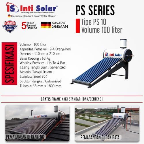 Jual INTI SOLAR Water Heater Matahari 100 Liter PS10 mirip Solahart Wika -  Kota Palembang - Pintu_wina_palembang | Tokopedia