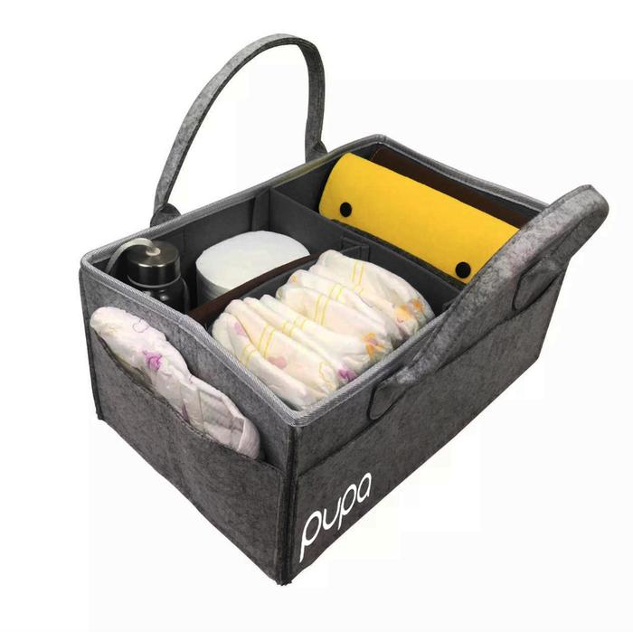 Gambar Caddy Bag Bayi Multipurpose Organizer Tote Bag Felt Diaper Bag - PUPA dari Martindo Jaya undefined Tokopedia