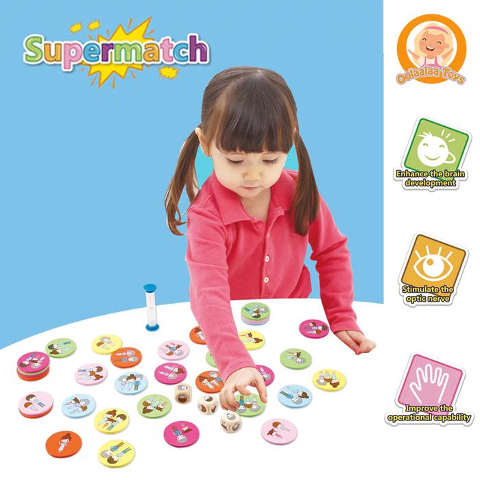 Gambar Mainan Board Game - Supermatch Family Game dari Oolaalaatoys undefined Tokopedia