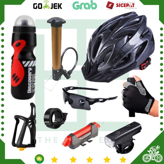Gambar Paket lengkap helm sepeda impor dari Toko Best Ever undefined Tokopedia