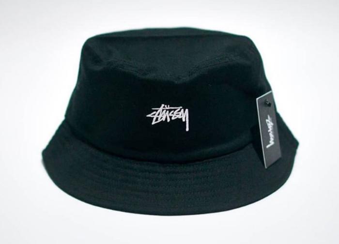 Jual STUSSY STOCK BUCKET HAT BLACK 