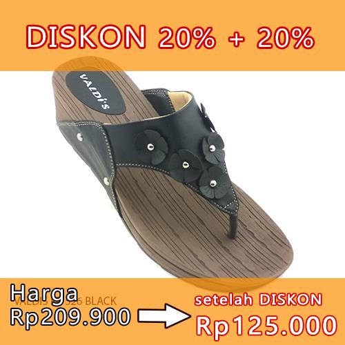 Gambar NO 39 VALDIS ER S 26 HITAM sandal wanita wedges slide dari toko MODERN surabaya undefined Tokopedia
