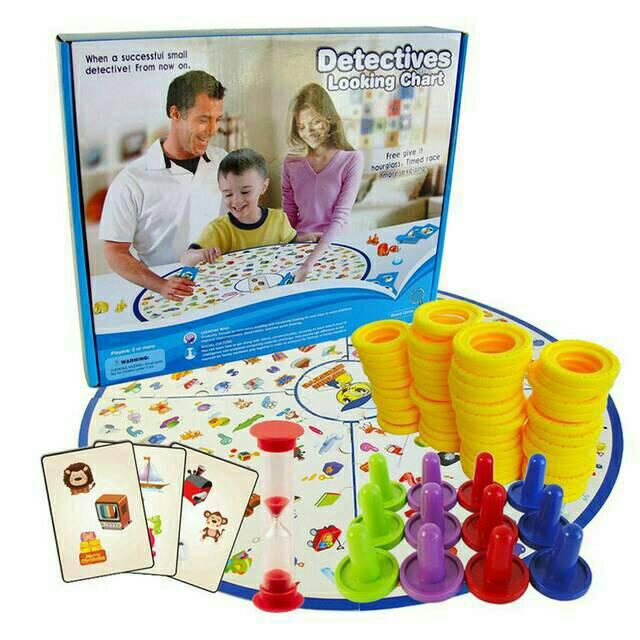 Gambar MAINAN ANAK DETECTIVE LOOKING CHART family game detektif BOARD GAME dari KADOJASPER undefined Tokopedia