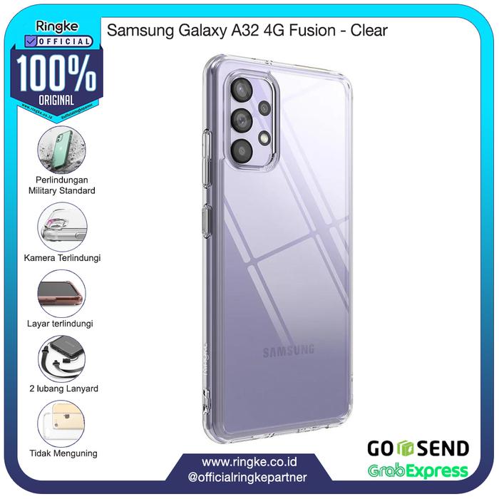 Gambar Ringke Samsung Galaxy A32 4G Fusion Softcase Anti Crack Military Drop - Clear dari Official Ringke Partner undefined Tokopedia