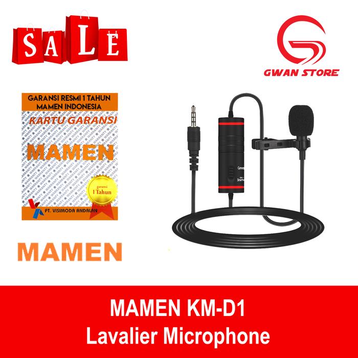 Gambar MAMEN KM-D1 KMD1 KM D1 Clip On Mic Microphone for Camera Smartphone dari Gwan Store undefined Tokopedia