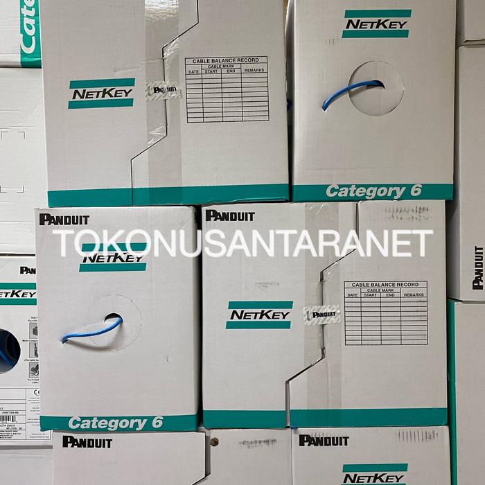 Jual Panduit Netkey Kabel Lan Cat 6 / Cat6 Utp Blue, 305m Di Seller ...
