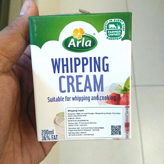 Jual Arla Whipping Cream 200 Ml 36 Fat Jakarta Utara Go Fresh Tokopedia