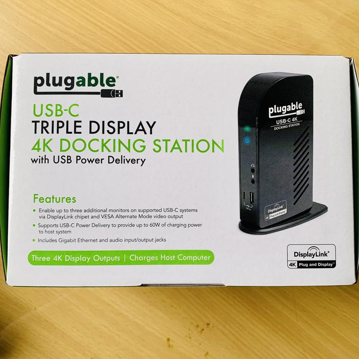 Jual Plugable USB C Triple 4K Display 
