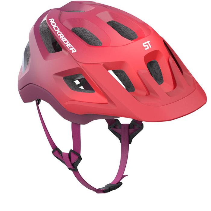 Jual ROCKRIDER ST500 Helm Sepeda Gunung MTB Unisex Merah, L (59