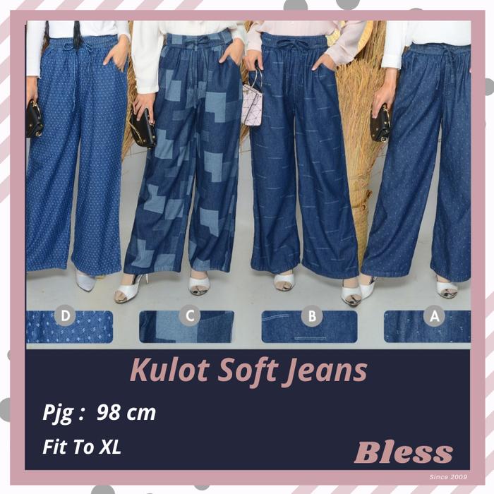 Gambar Kulot Jeans Wanita Fashion Muslim Terbaru 2021 Bahan Denim dari Bless j45 undefined Tokopedia