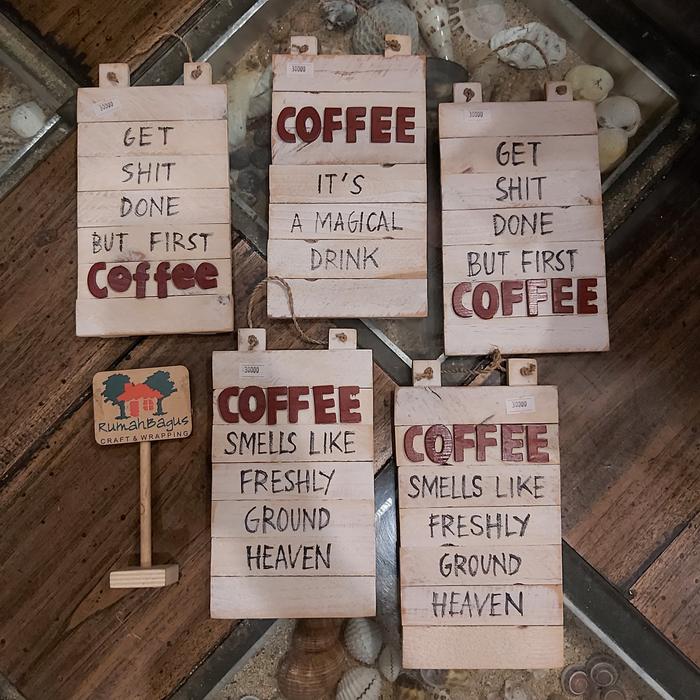 Gambar home decor/ hiasan dinding - hiasan coffee dari Rumahbaguscraft1 undefined Tokopedia