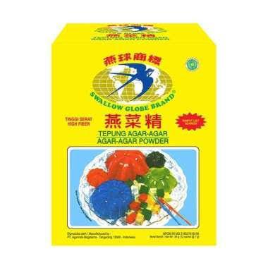 Gambar Agar agar swallow globe plain putih 12 x 7g ( 1 box isi 12 sachet ) dari Dailyneed88 undefined Tokopedia