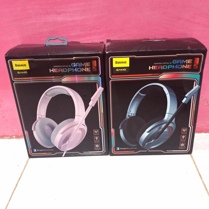 Gambar Baseus Immersive Virtual 3D Game Headphone D05 - Merah Muda dari Lastmarket.id undefined Tokopedia