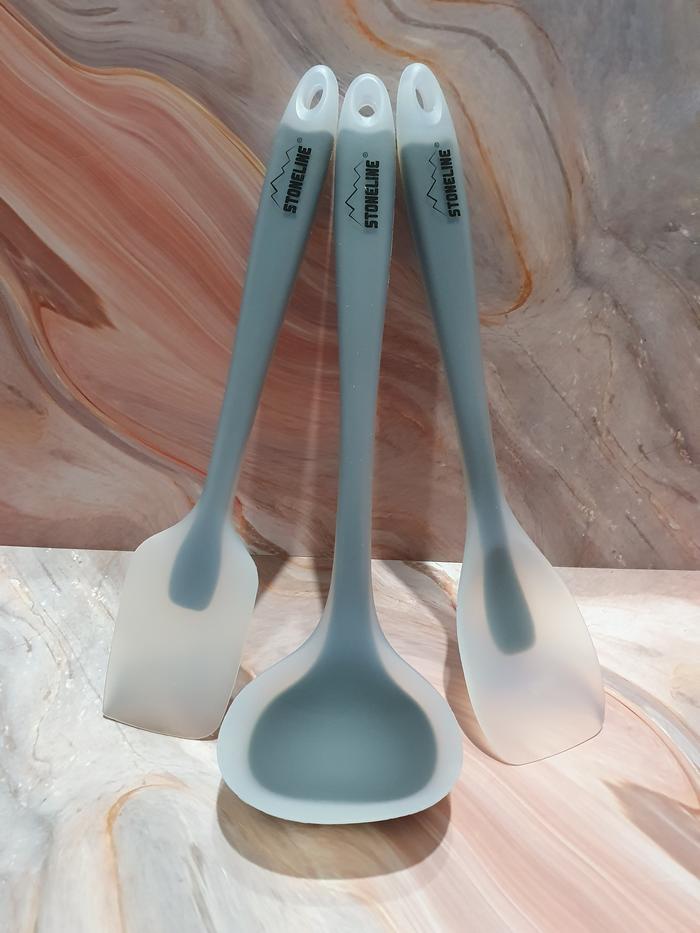 Gambar Stoneline Silicone Utensils Set / Alat Masak Tahan Panas 250 Derajat - 1 Set isi 3 Pcs dari Trinity Kitchen undefined Tokopedia