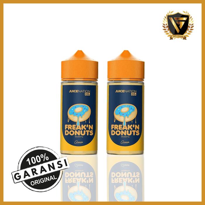 Gambar FREAK’N DONUTS GRANDE EDITION LIQUID FREAKIN DONUT BLUEBERRY 100ML - 3MG dari vapegroove undefined Tokopedia