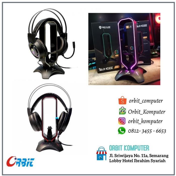 Rexus Headset Stand Bungee J3 Jual Rexus Headset Stand Bungee J3